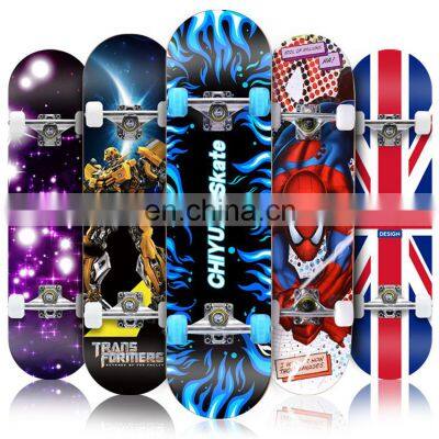 Fashion Four-wheel Skateboard Male and Female Double-up Maple Board Professional Scooter Manufacturer photo-4