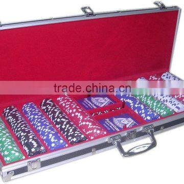 1000pcs Dice Poker Chip Set in Silver Round Corner Aluminum Case for Casino photo-4