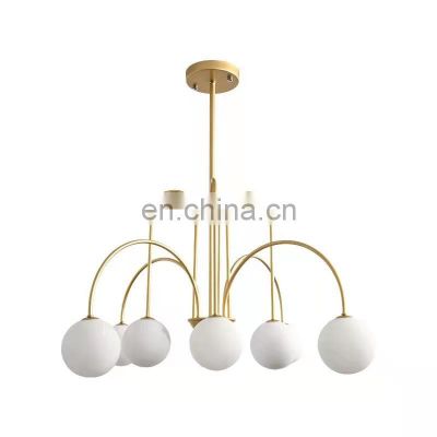 Modern Style Indoor Villa Pendant Light Home Hotel Decorative Black Red LED Ceiling Chandelier