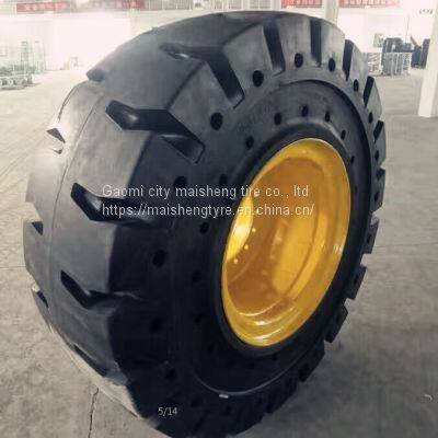 50 Loader forklift tyre 17.5-25 23.5-25 Semi-solid tyre thickening wear-resisting steel mill iron works