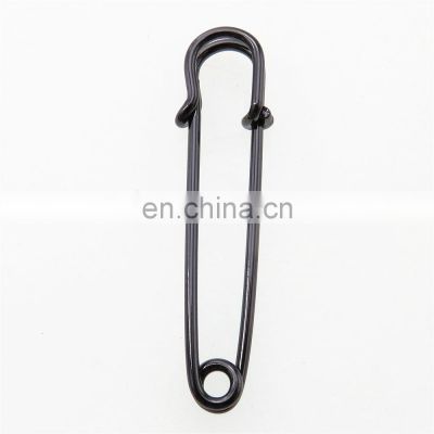 High Quality Black  Large Safety Pin Quality Safety Pins Black Safety Pin For Dress Decoration