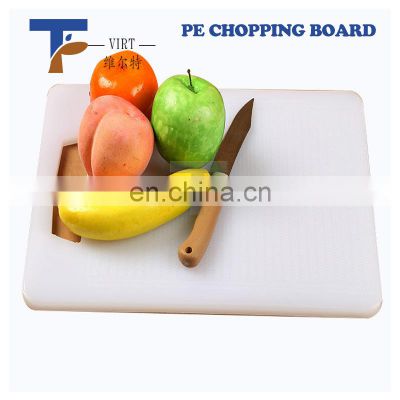 plastic sheet hdpe material chopping block baguette cutting board