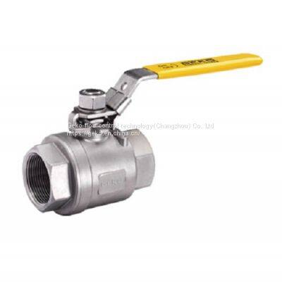 GKV-125L Ball Valve, 2 Piece, Threaded Connection, Full Port, With Lever Handle