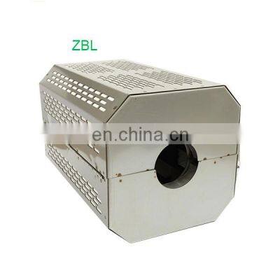 ZBLPlastic machine heater stainless steel fan cover matte cover manufacturer direct sales, firm and durable