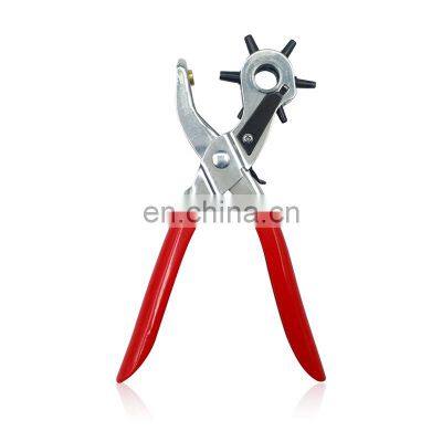 Leather Belt Hole Punch Plier Eyelet Puncher Revolve Sewing Machine Bag Setter Multi-function Punch Tool photo-2