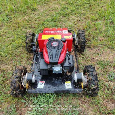 slope mower cost, China remote mower for hills price, remote control slope mower with tracks for sale