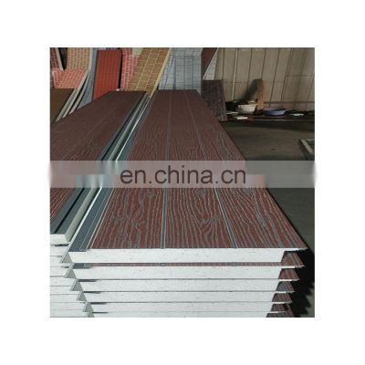 Transitional sound insulation fire resistant panels snap and lock insulated panels  metal carved sandwich panel