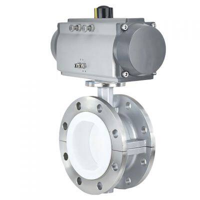 Pneumatic stainless steel ball valve Q641F-16P  Stainless steel ball valve