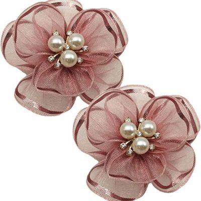 Factory Direct Sales Handmade Chiffon Flower DIY Material Shoe Flower, Cloth Flower Accessories photo-4
