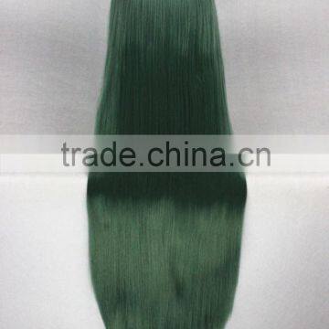 High Quality 100cm Long Green Mixed Wigs Straight Mima Cosplay Hair Wigs Synthetic Anime Wig Party Wig photo-4
