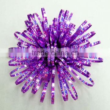 4.5 inch Purple Iridescent Fancy Ribbon Bow / Christmas Decoration Bow /gift bow