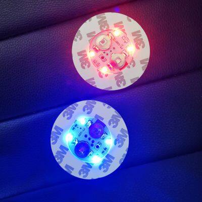 Voice Control Light up Bottle Sticker Sound Activated LED Wine Coaster