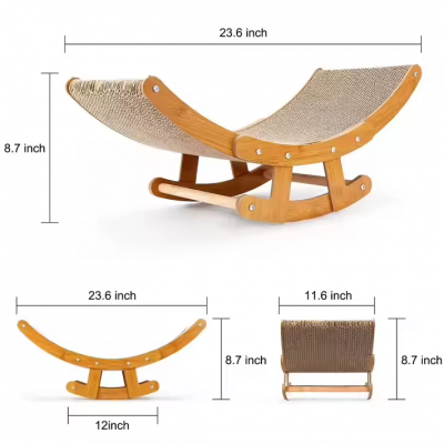 MEOW LOVE 2 Sets of Cat Corrugated Cardboard Multi-Shape Design With Catnip Combination No Scraps Can Be Customized Patterns photo-2