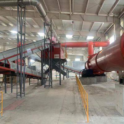 full set of  chicken manure composting  fertilizer machine line fertilizer granulation machine compost equipment