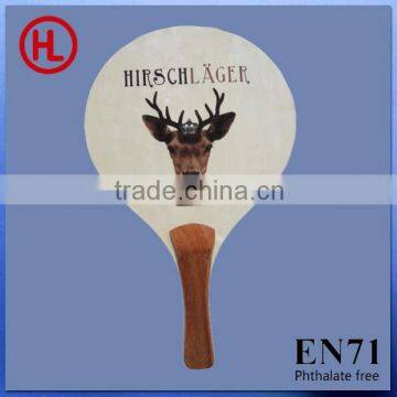 2015 new arrival HIRSCH LAGER Hot sale promotion gift poplar wooden beach tennis racket/beach paddle with tennis ball wholesale