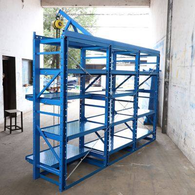 Pull Out Warehouse Storage Shelves Drawer Mould Rack With Lifting Crane Mold Drawer Roll Out Rack for Injection Mould photo-3
