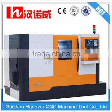 High Precision Metal Bench Lathe Machine / Bench Lathe CKX360E with 8'' hydraulic chuck 53mm spindle bore 8/10 hydraulic turret