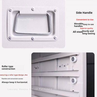 Heavy Duty 5 Drawer Flat File Cabinet for Houston Infrastructure Projects, Stackable Cold Rolled Steel Blueprint Storage With Lock, KD Design photo-4