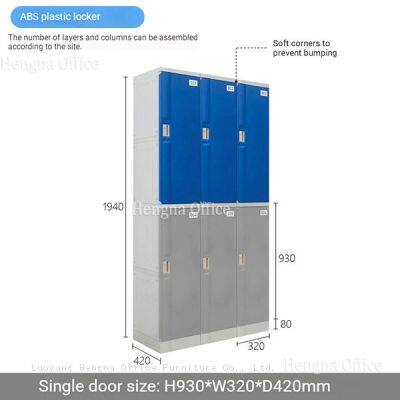 ABS Storage Locker-PCL764 |DIY Combined Adjustable Laminates & Built-in Storage Box for University Hallway Library-Hengna