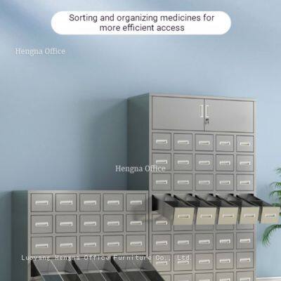 HN- TMS Professional Herb Chest for Traditional Medicine Shop, Dust-proof & Rodent-proof, Tiered Step-back Design for Space Saving