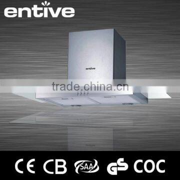 90cm stainless steel halogen light range hood