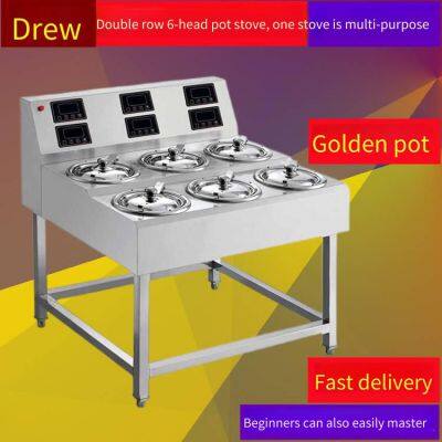 8-head, 12-head, 18-head Clay Pot Rice Stoves, Crispy Rice Clay Pot Rice Machines, Clay Pot Rice Machines for Tea Restaurants, Deru Kitchenware Factory photo-2