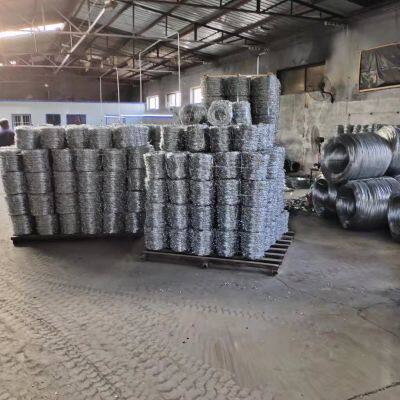 Double Twist Core Galvanized Military Barbed Wire For Security Fencing And Barriers photo-5