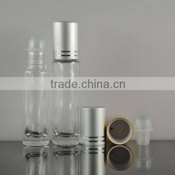 cosmetic packaging 10ml clear lip balm containers roll on glass bottles