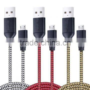 Sturdy Nylon Braided Micro USB Charging Data Cable photo-2
