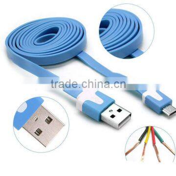 Slim Flat Electric Data Connector Micro USB Cable