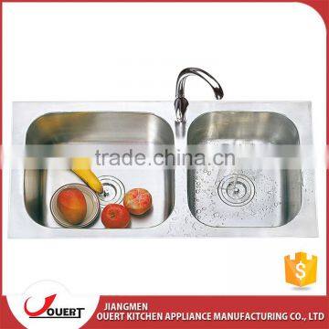 Jiangmen OUERT manufacturer cheap stainless steel kitchen sinks