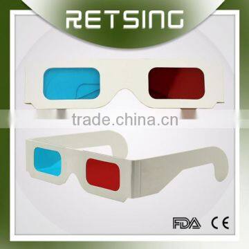 Black Frame Red Cyan Blue 3d Paper Glasses in Black photo-3