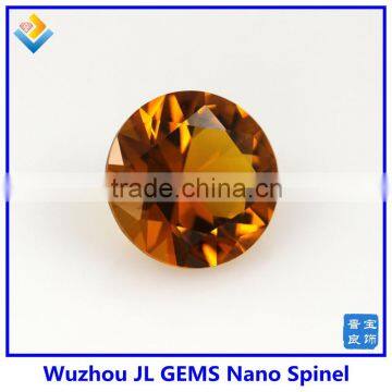 Synthetic Round Nano Spinel Loose Yellow Spinel Stone for Wax Setting photo-6