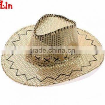 Gold party cowboy hats