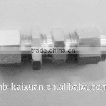 casting and cnc machine stainless steel gas pipe compression fittings