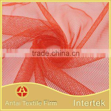 Rigid polyester mesh fabric for bridal gown hair accessaries