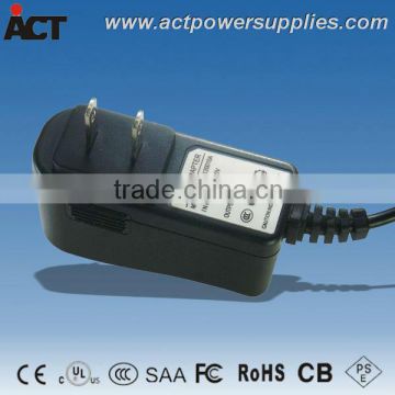 UL listed US plug 12V 1A ac dc adapter