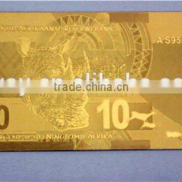 Gold Foil 24k Gold Banknotes Gift and Craft Souvenir Banknotes
