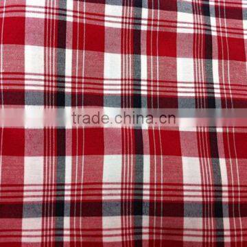 Cotton yarn-dyed plaid shirt fabric