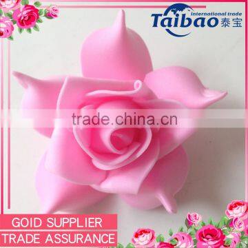 7cm diameter PE foam rose flower head wedding decoration materials wholesale