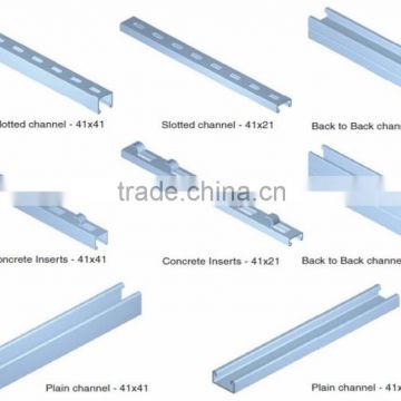 Unistrut 41x21 Slotted Pre-Galvanised Channel Roll Forming Machine