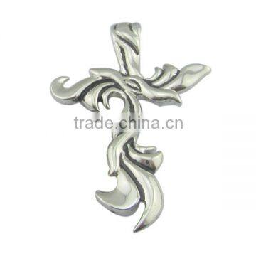 charming 925 sterling silver jewelry pendant platinum plated western cross pendant