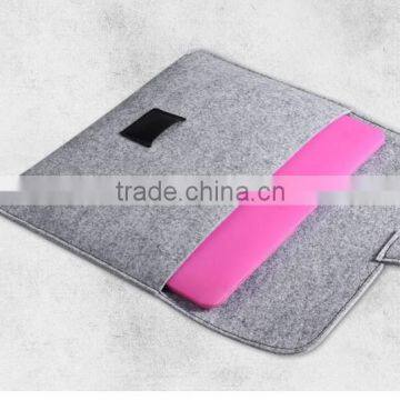 light gray soft welt notebook pouch with good quality for latest Macbook