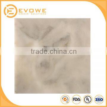 Wholesale cut-to-size decorative translucent diffused polyresin marble stone