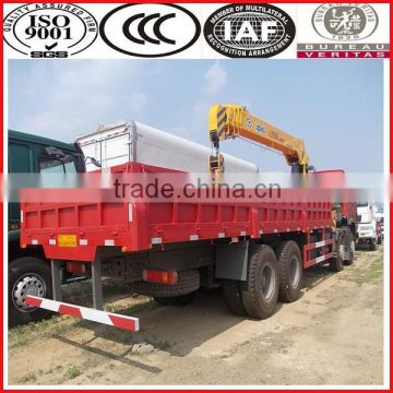 Hot sale sinotruk truck with arm crane 15 ton