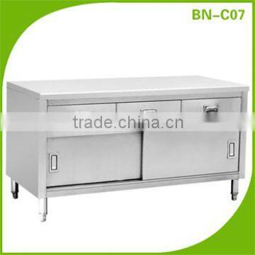 (BN-C07) Factory price for workbench stainless steel work table with drawers, stainless steel work table, work table steel kitch