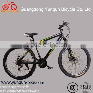 factory price 26inch man and lady mountain bike with suspension fork and disc brake MTB