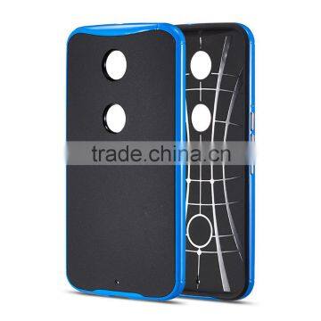 Best Selling TPU+PC Material Shockproof 360 Degree Protective Bulk Cell Phone Cases Soft Back Cover for Nexus6