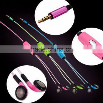 Hot selling New flashing LED earphone with microphone