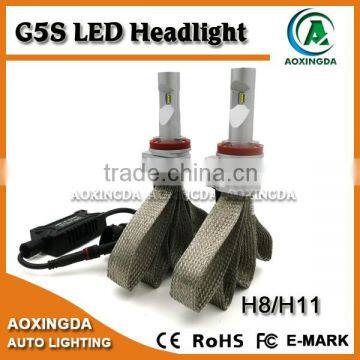 AOXINGDA 2016 newest LED headlight G5S H8 H11 4000LM LED headlight with PHI ZES chip